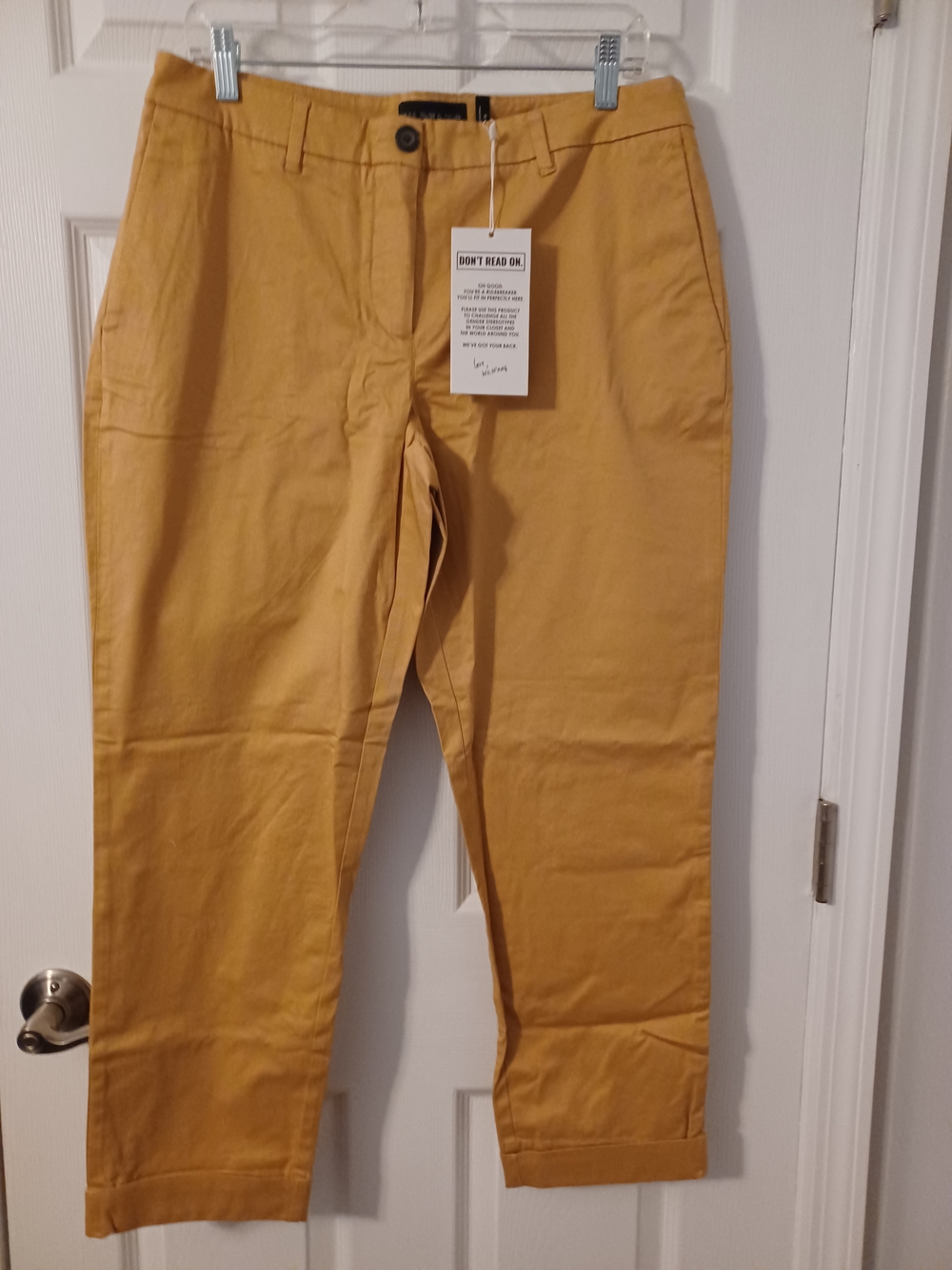 Wildfang Mustard Yellow Chino Pants